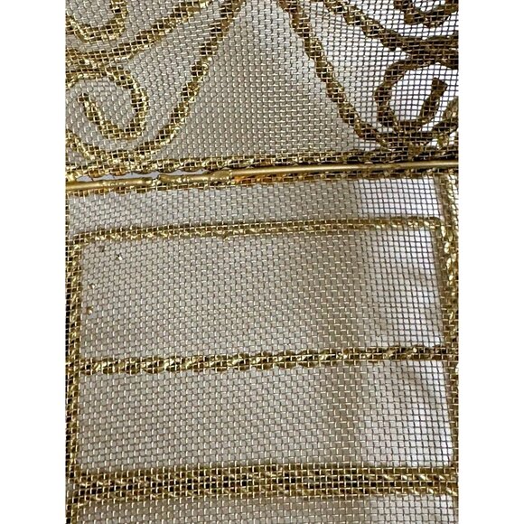 Sleigh Gold Metal Wire Centerpiece Holiday Decor Floral Display Craft Christmas - Picture 7 of 16